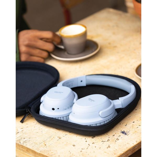 Lindy BNX-60 - Wireless On-Ear Active Noise Cancelling Headphones - Grey