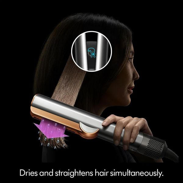 Dyson Airstrait Hair Straightener - Amber Silk & Pink Champagne