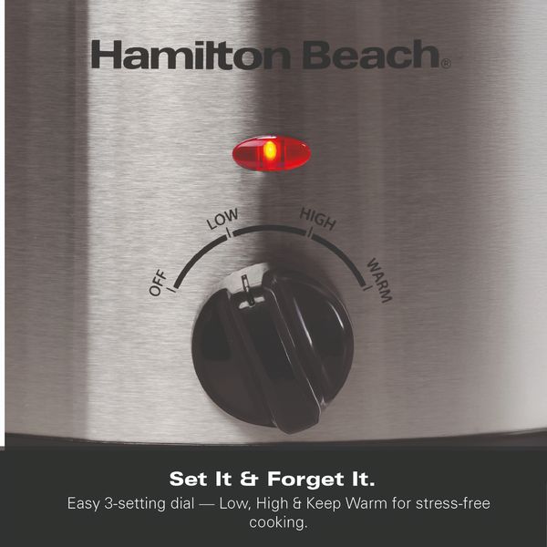 Hamilton Beach 3.5L Slow Cooker Silver