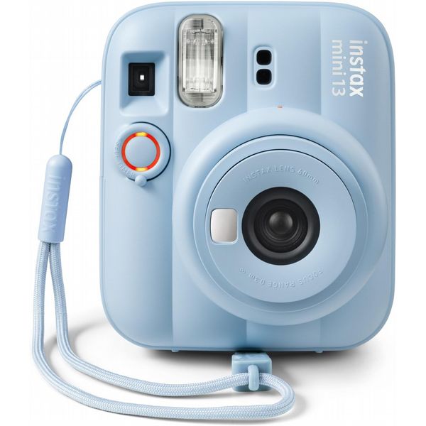 Fujifilm Instax Mini 13 Frost Blue Instant Camera + 20-Pack Film Bundle (Glossy & Black Edge)