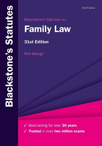 Blackstone's Statutes on Family Law (PDF eBook)