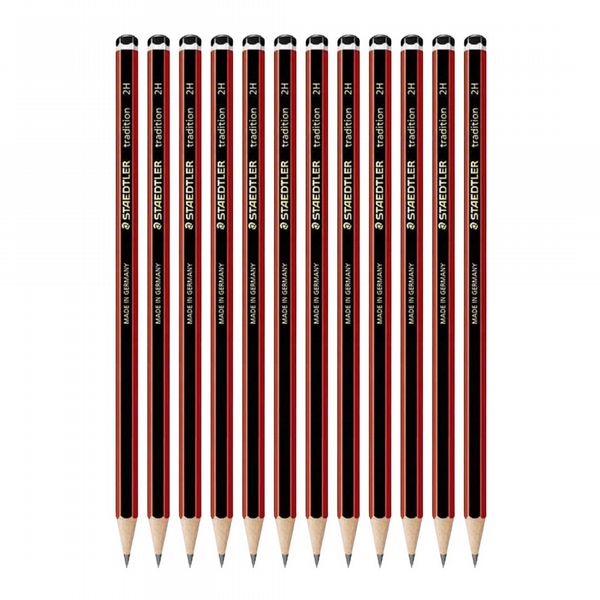 Staedtler Tradition 110 Pencil 2H 110-2H - Pack of 12