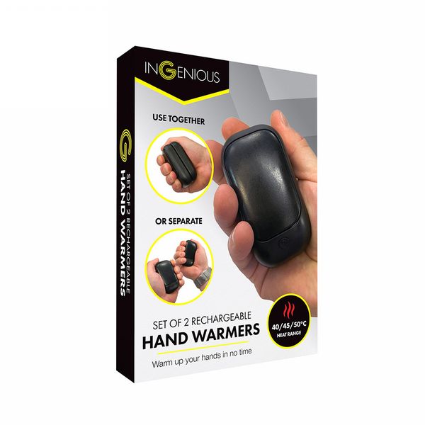 Pk2 Rechargeable hand warmers ( Black )